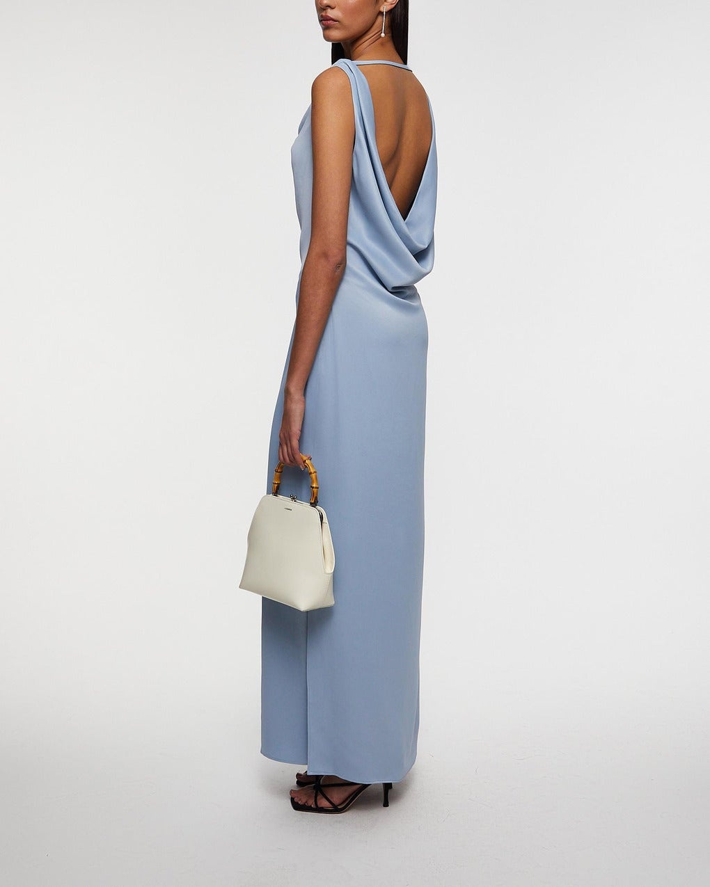 Dress Waterfall Maxi  Blue - 3