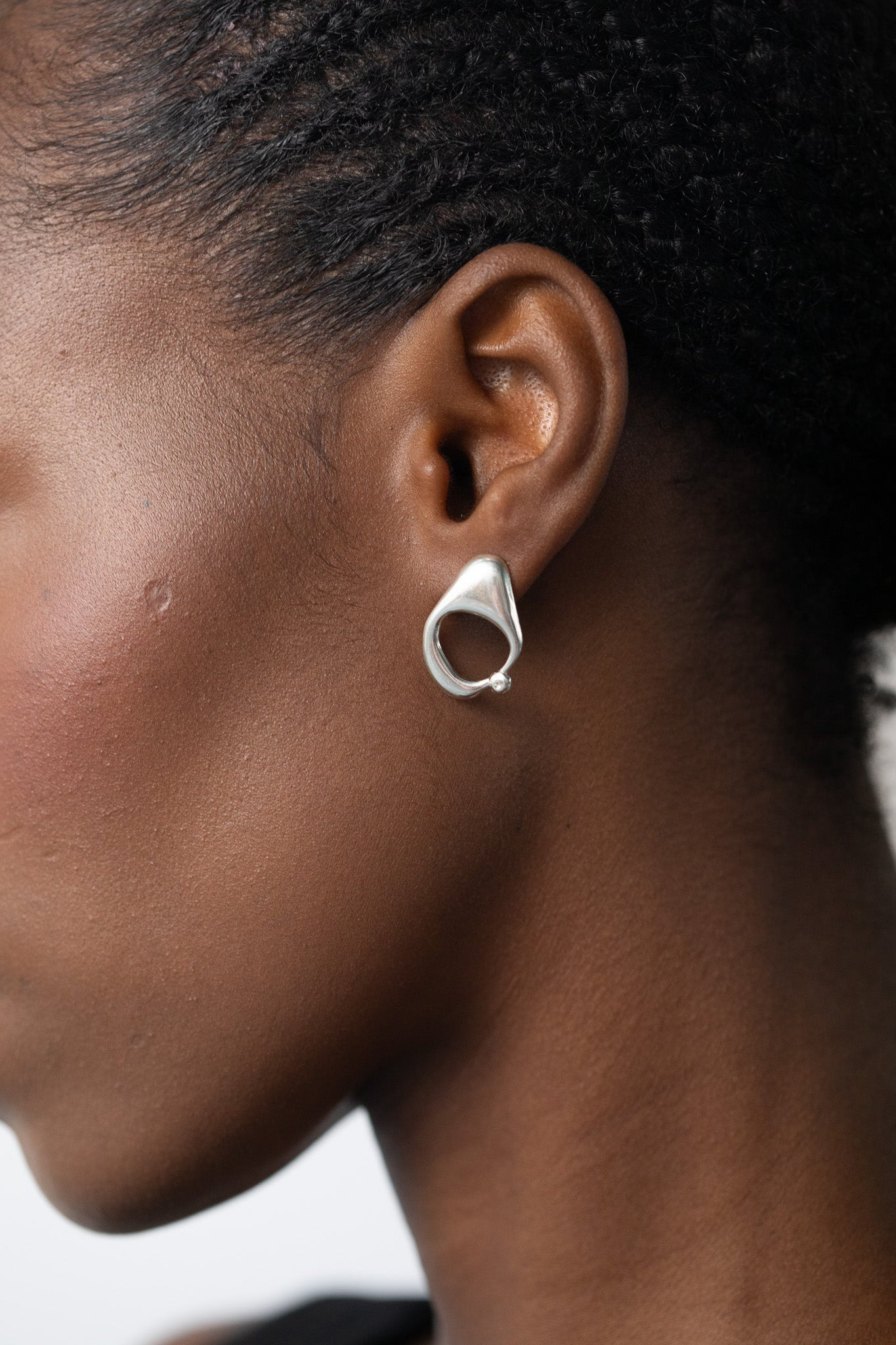 Droplet Mist Earrings In Silver - 3