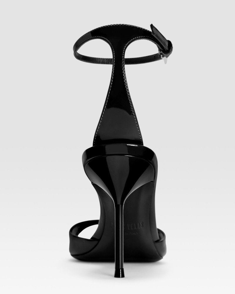 Patent leather sandal with ankle strap 4