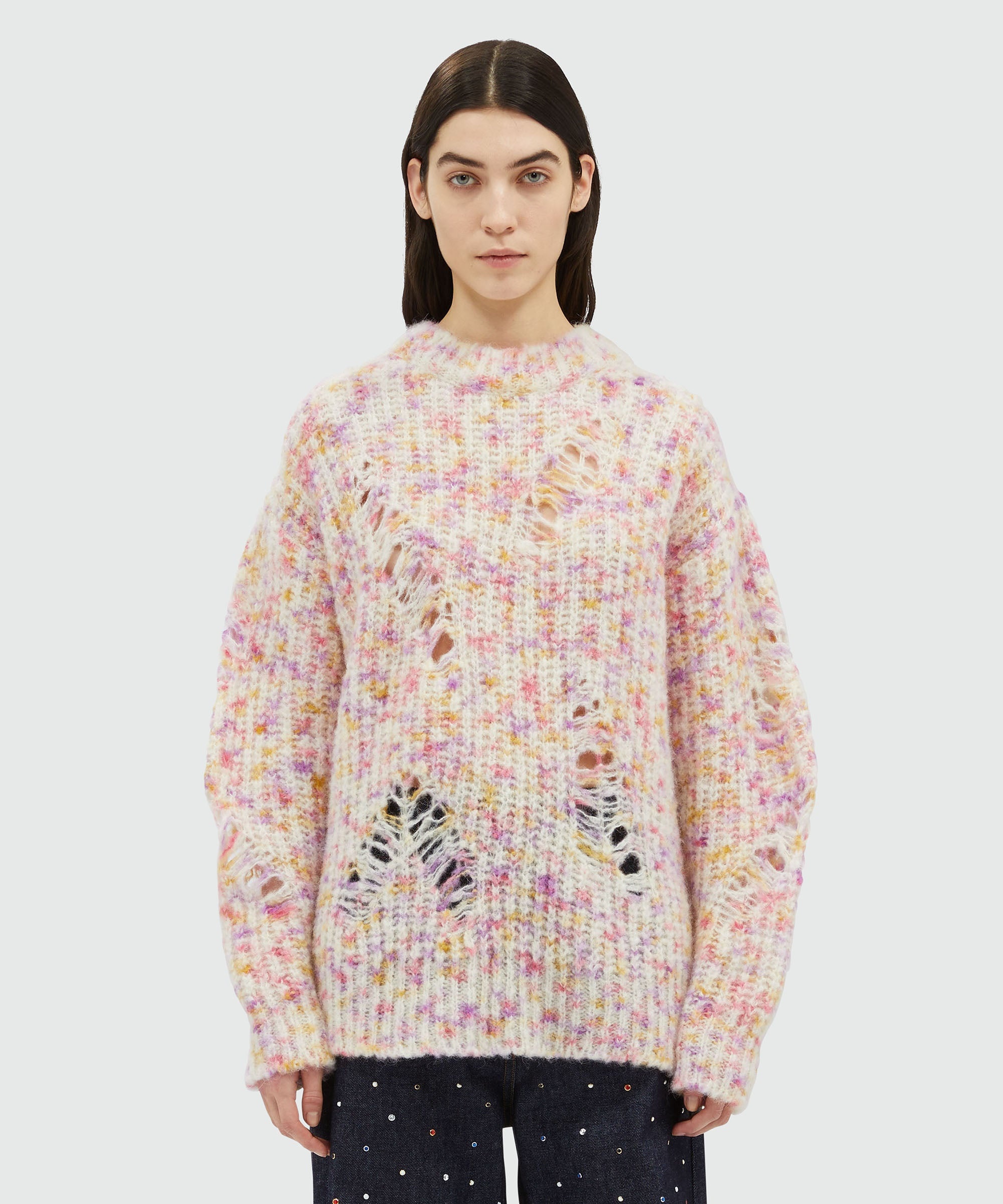 Cream alpaca and wool sweater - 2