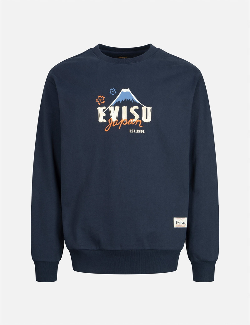 KUMADORI DARUMA PRINT RELAX FIT SWEATSHIRT 1