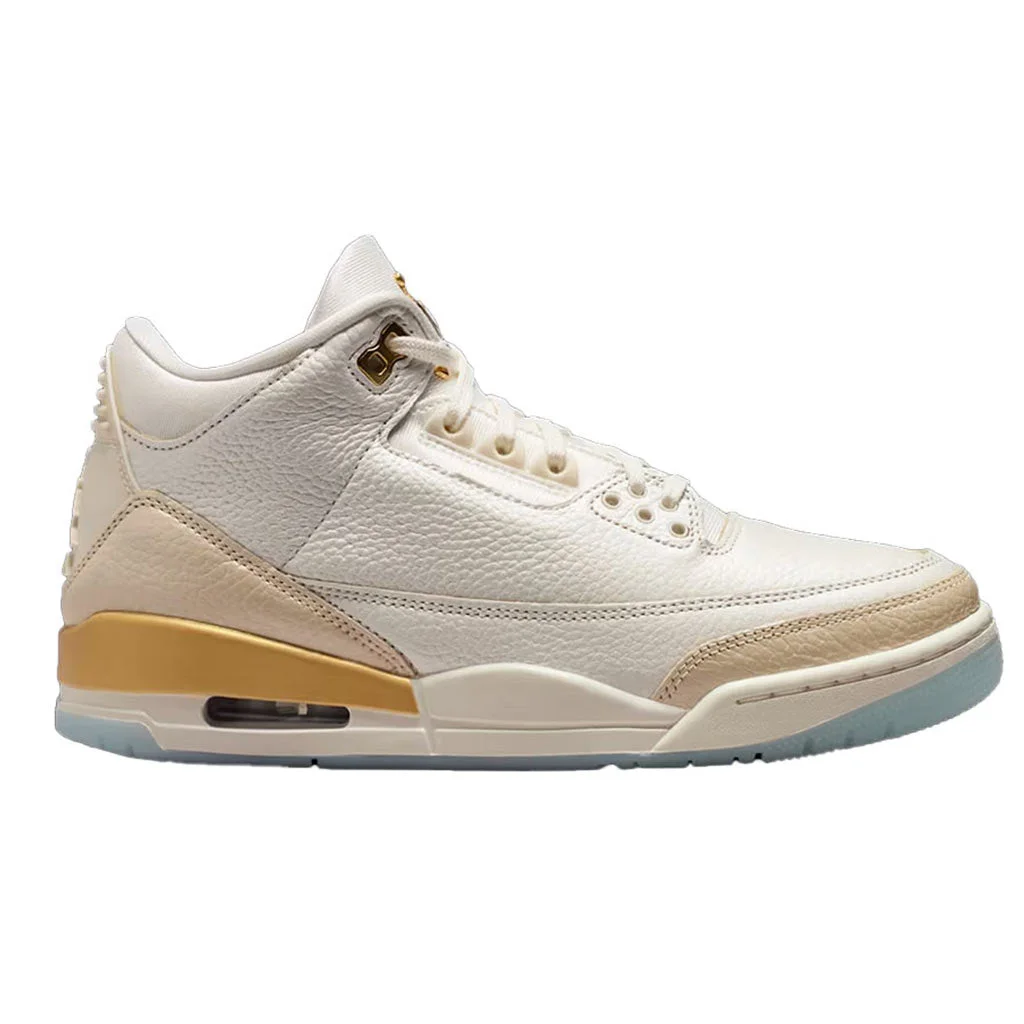 WOMEN'S AIR JORDAN 3 RETRO 'CHAMPAGNE AND OYSTERS' - SAIL/TEAM GOLD/PALE IVORY - 1