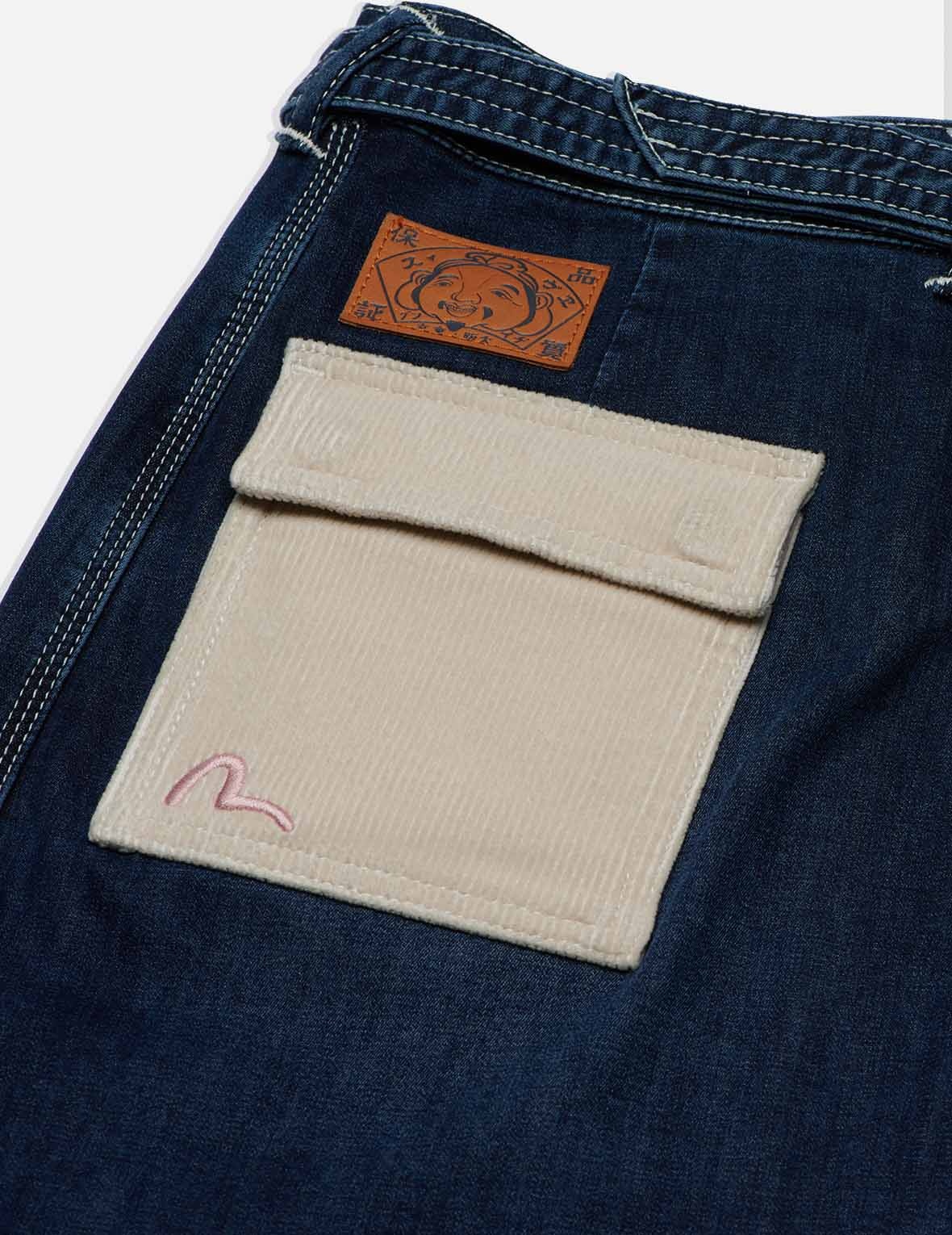 LOGO DENIM SKIRT WITH CARGO POCKET - 7