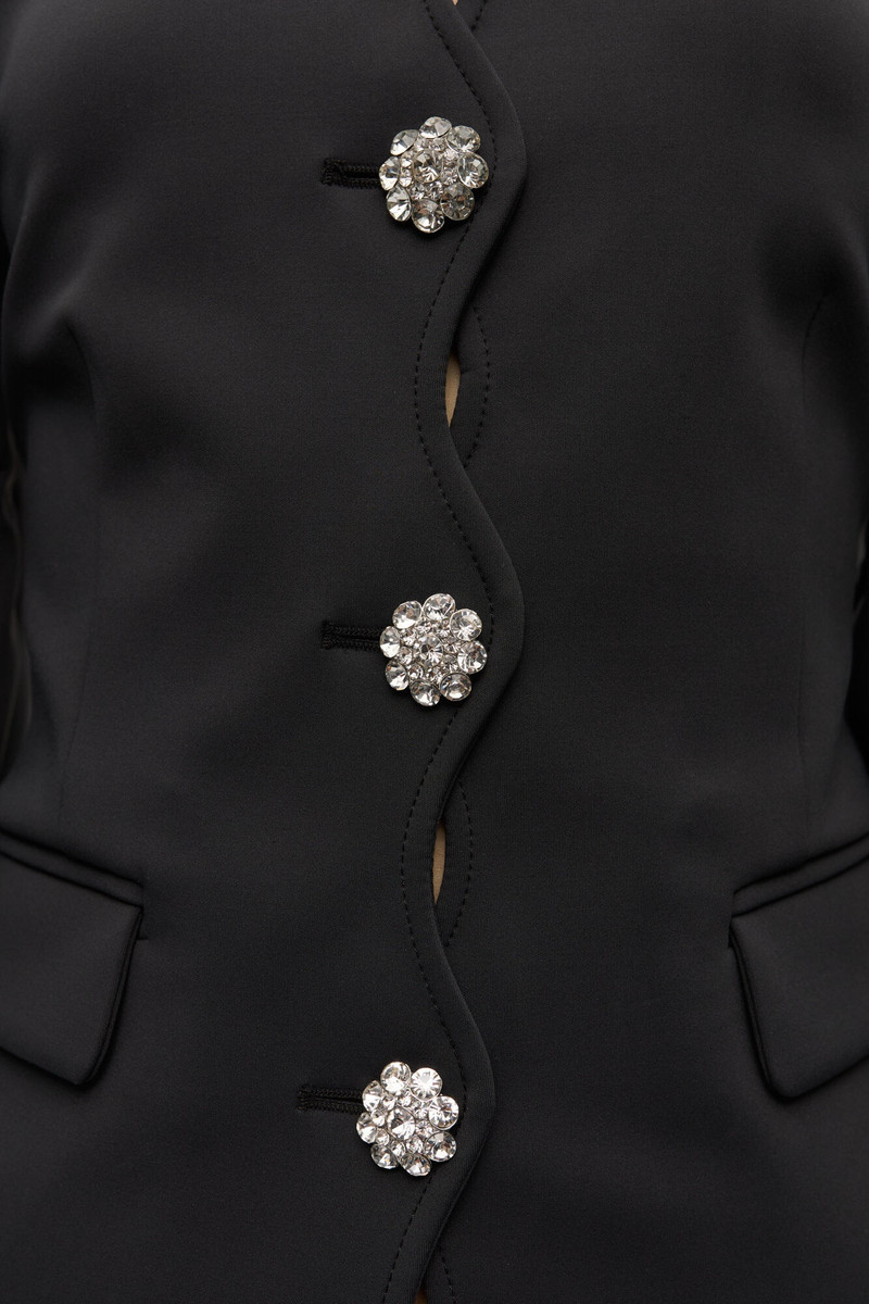 BLACK STRUCTURED BLAZER 5