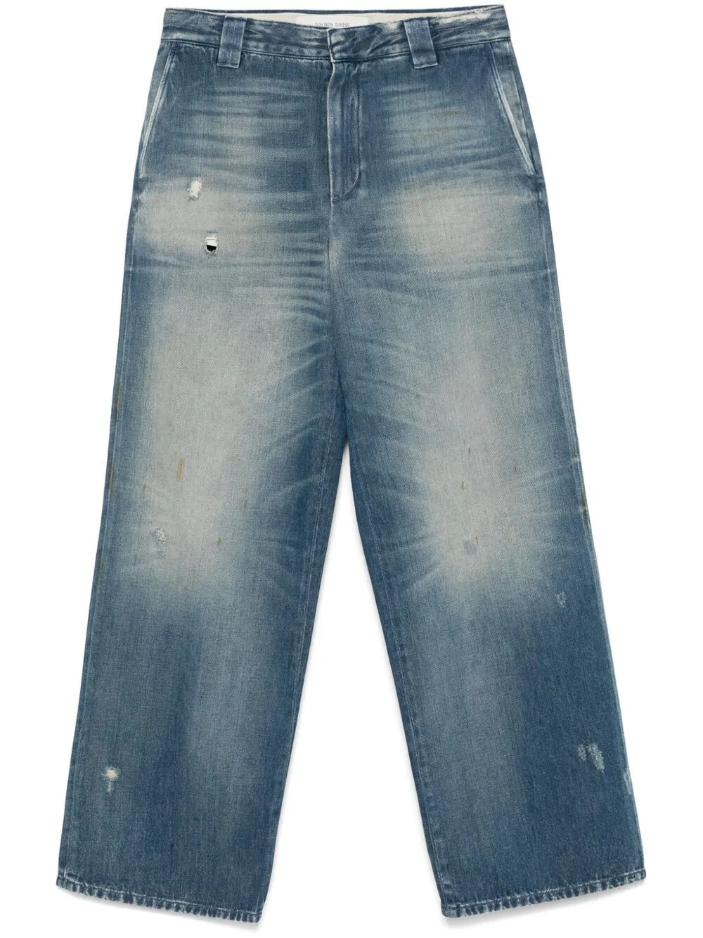 Golden Goose Men Journey M`S New Chino Norton Denim Pant Destroyed Archive Wash - 4