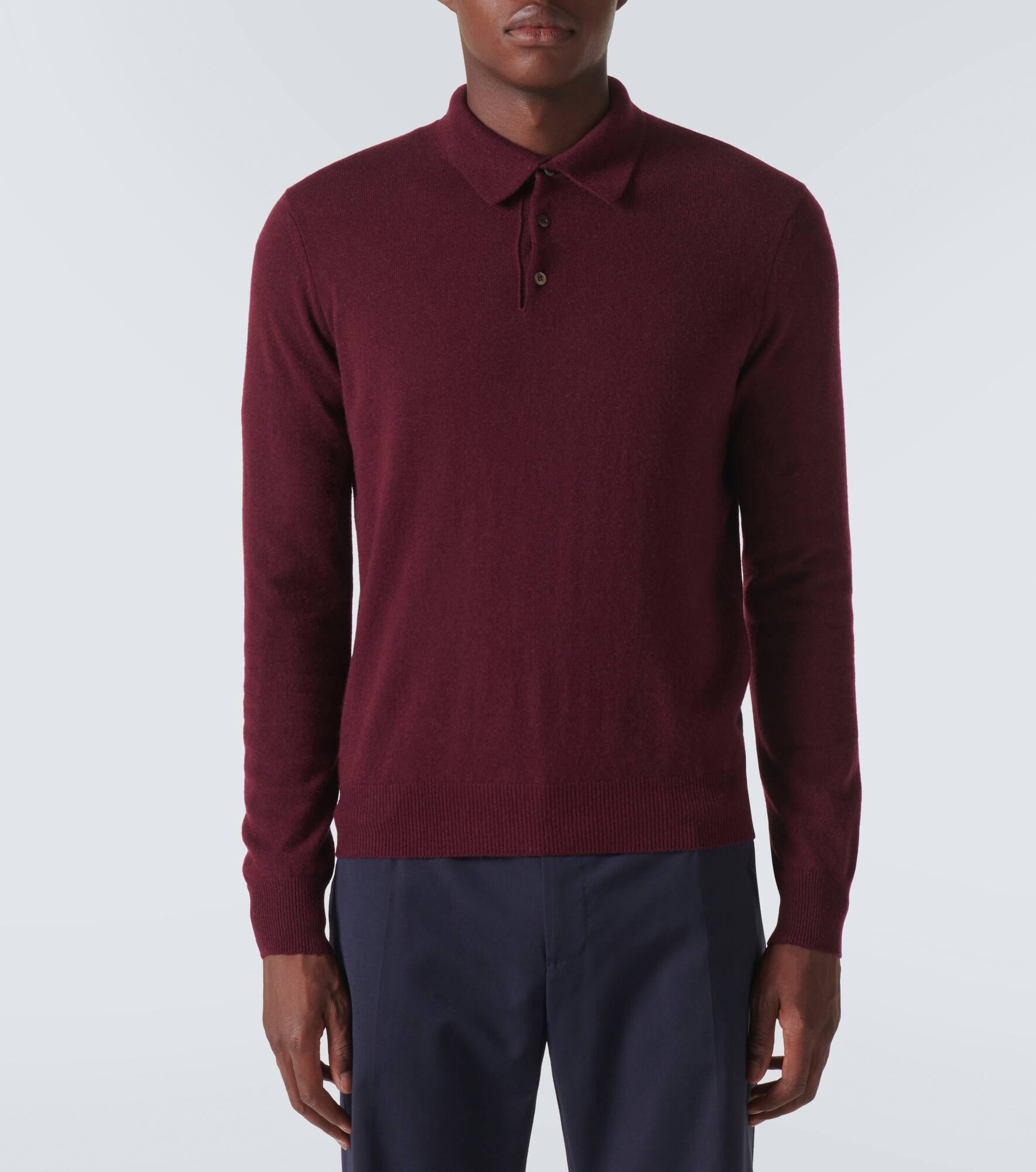 Cashmere polo shirt - 3