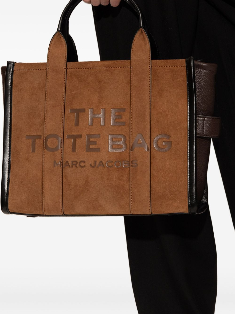 lettering handle tote bag - 2