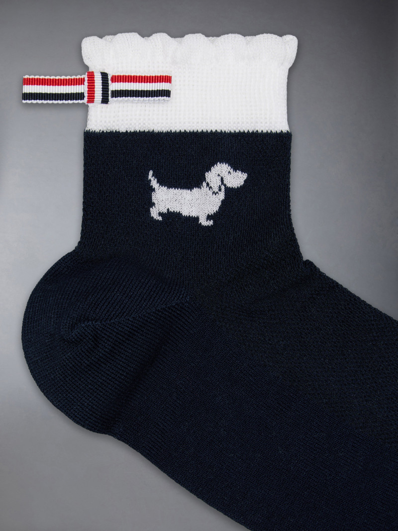 Thom Browne POINTELLE STITCH HECTOR CREW SOCKS outlook