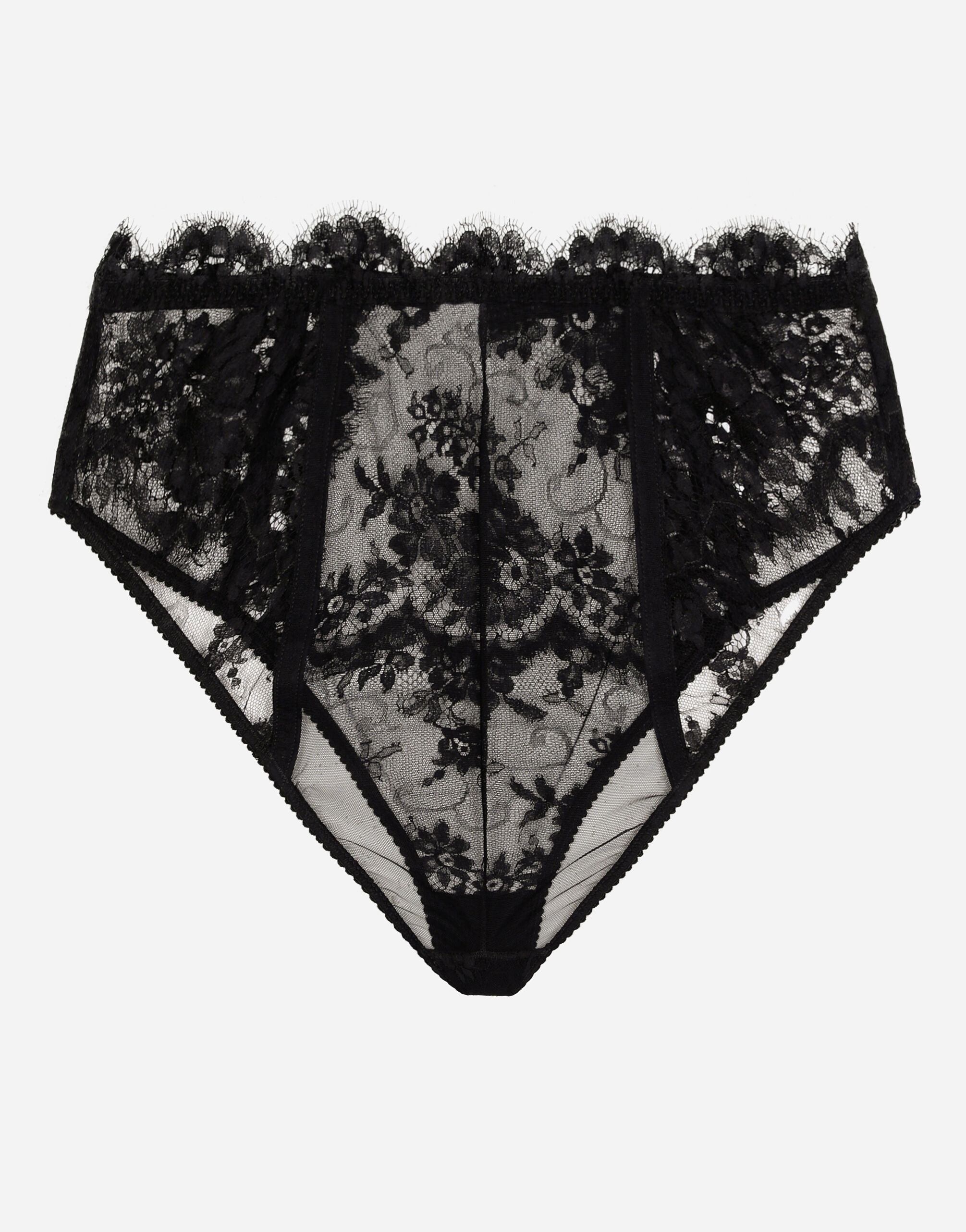 High-waisted lace briefs - 2