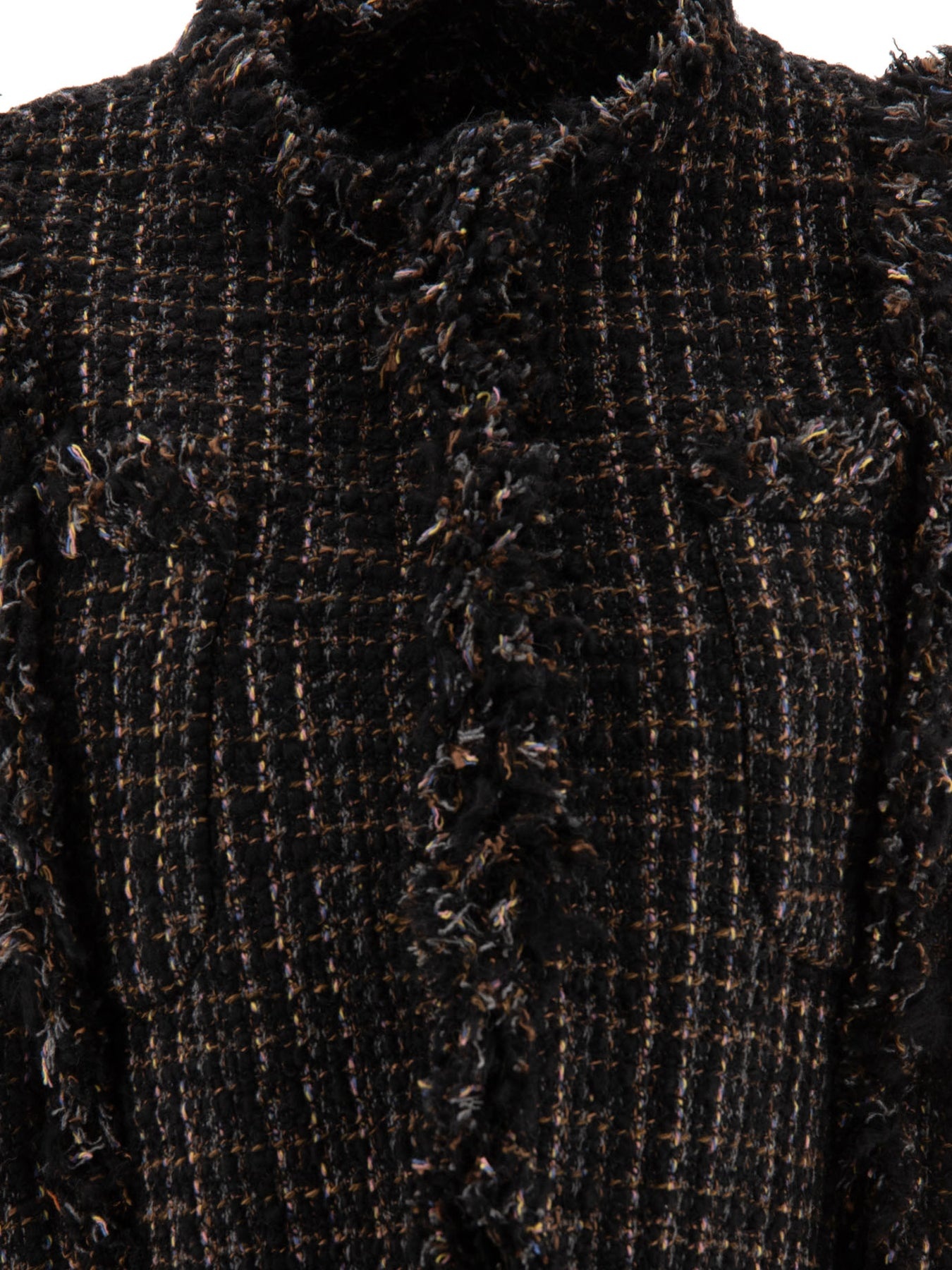 Tweed Vest Knitwear Black - 3