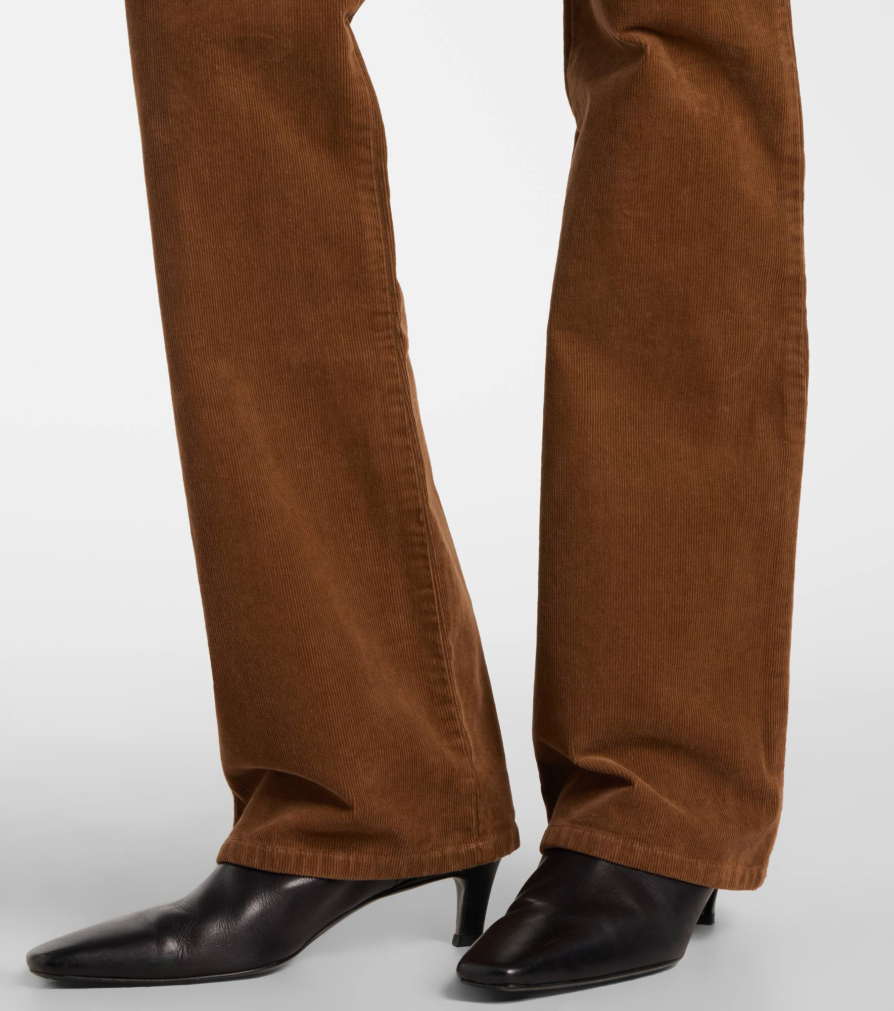 Joan high-rise cotton-blend corduroy flared pants - 5