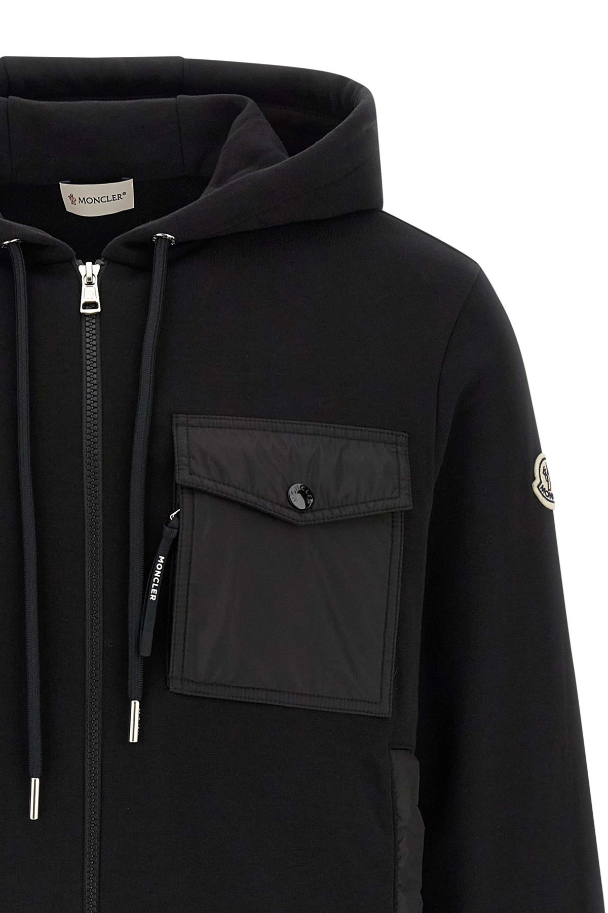Nylon insert hoodie - 3