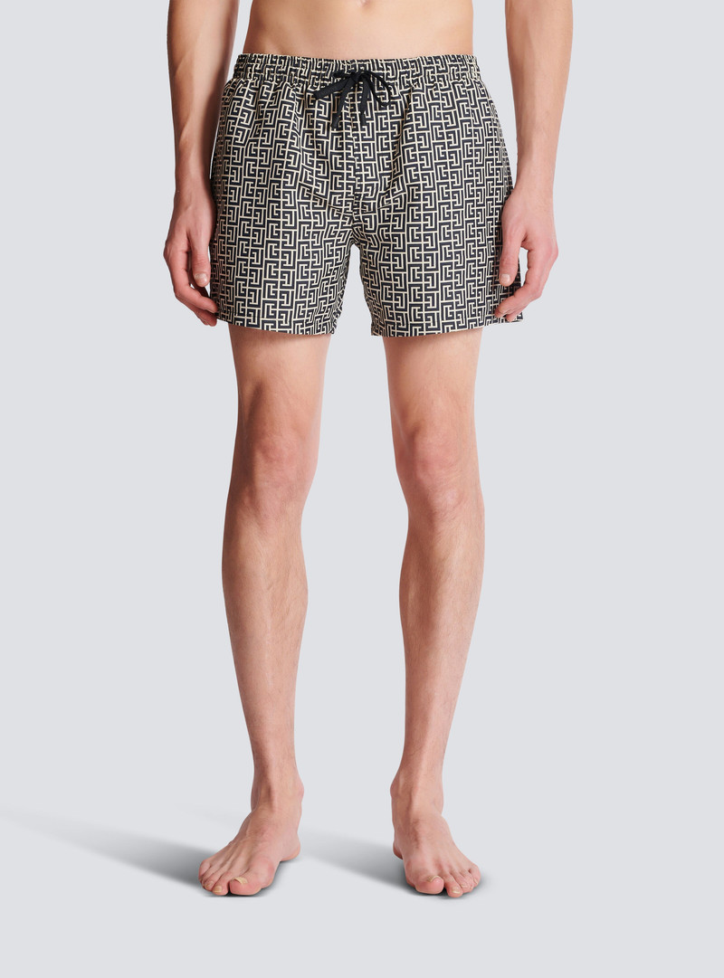 Printed PB Labyrinth swim shorts 5
