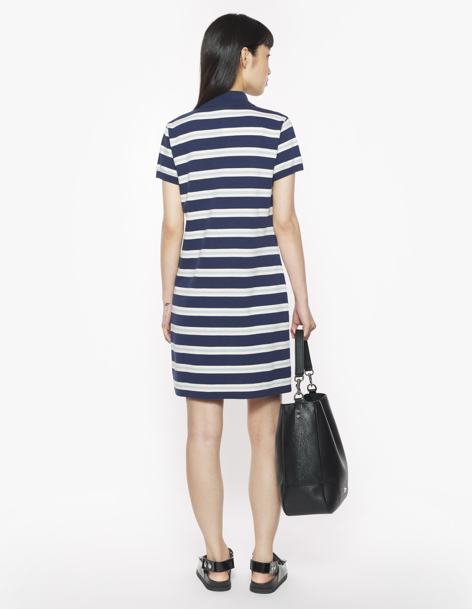 BABY FOX PATCH MULTI STRIPES POLO DRESS - 5