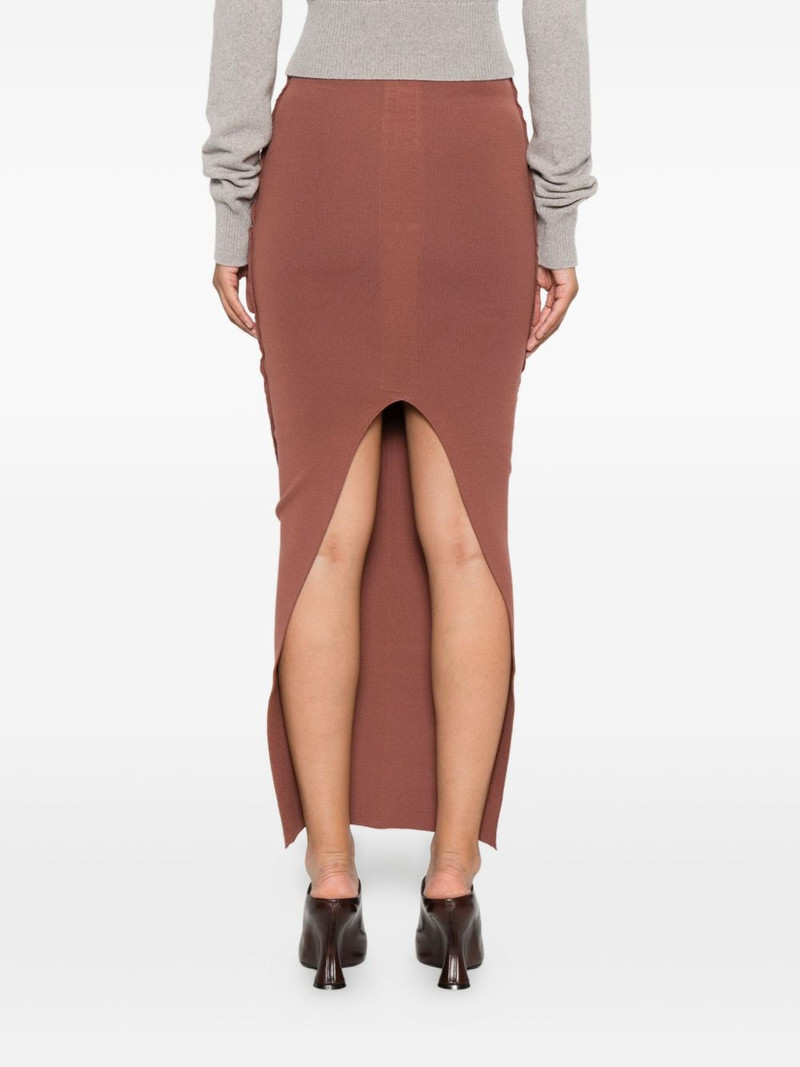 Pillar ribbed-knit skirt 4
