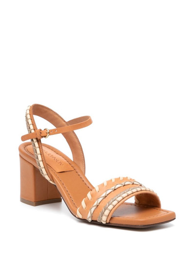 ULLA JOHNSON Sofia 70mm interwoven leather sandals outlook