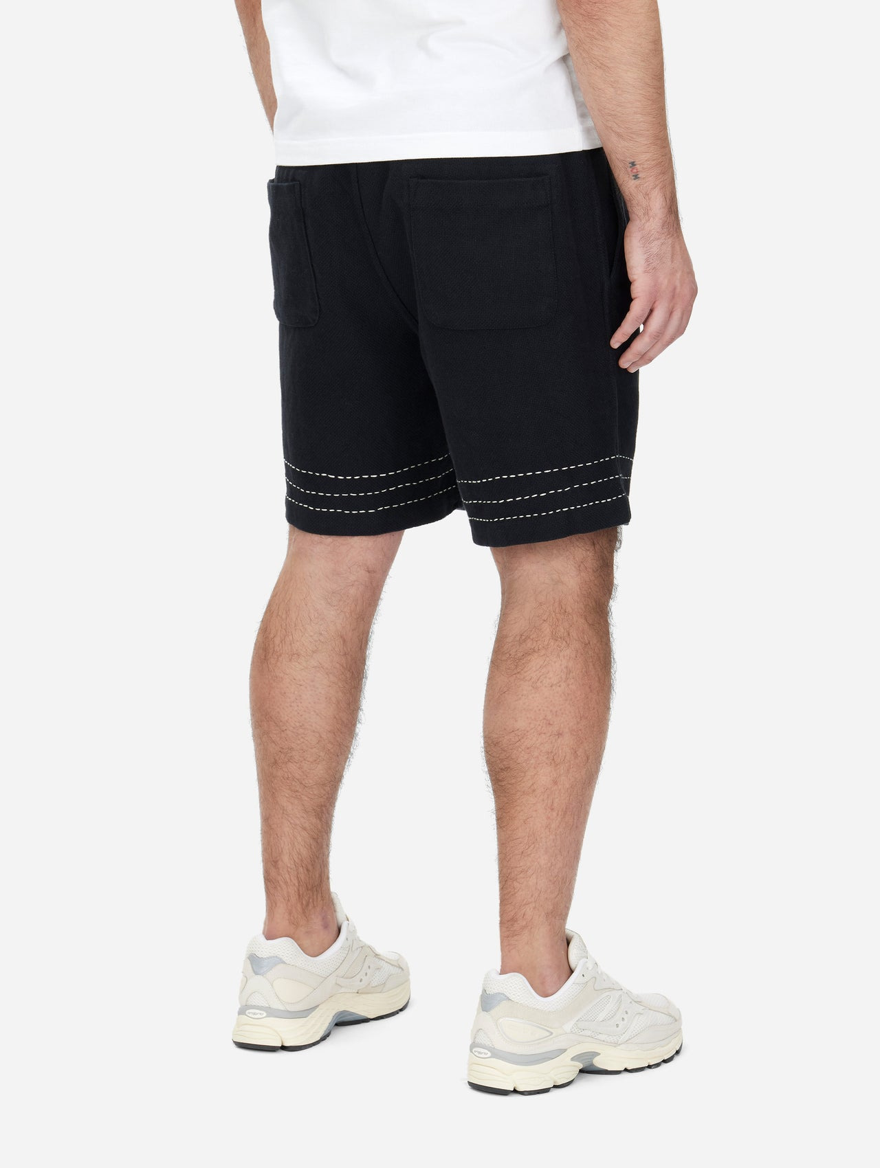 Club Short - Black Hand Stitch - 5