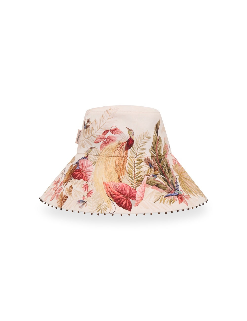 PRINTED LONG BRIM BUCKET HAT - 3