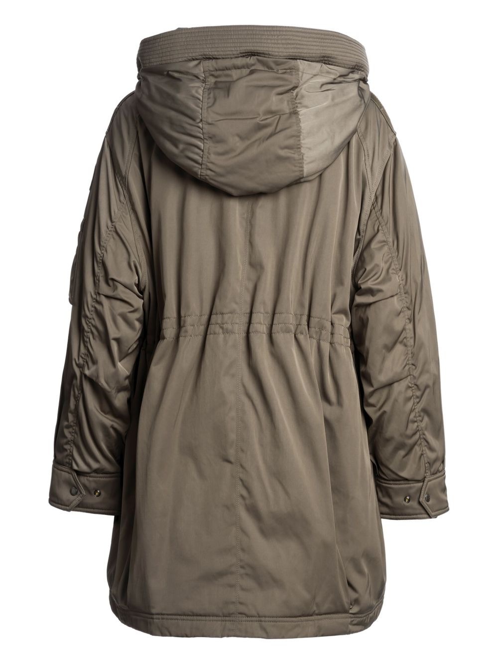hooded flap-pockets coat - 2