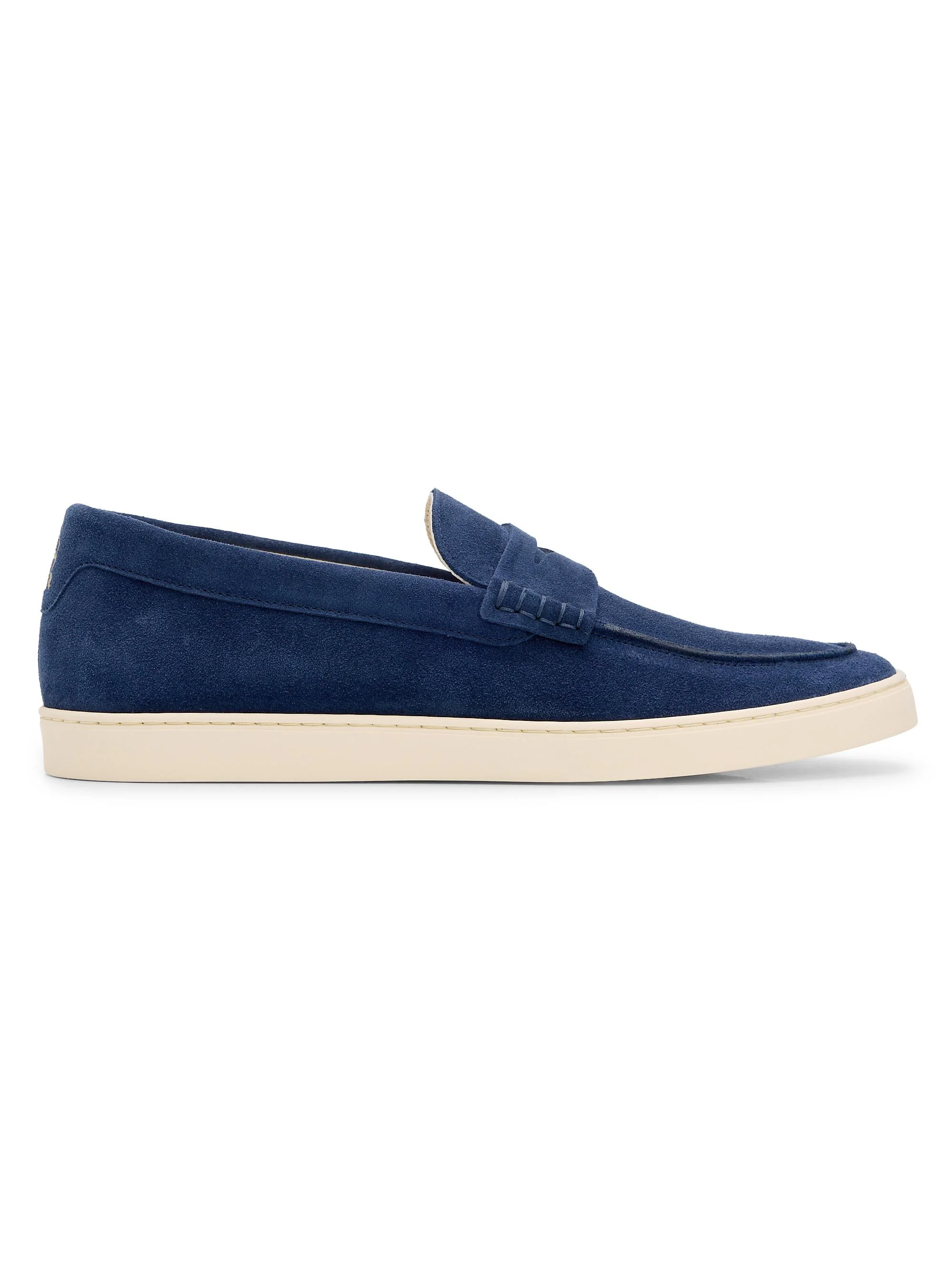 Men's Suede Penny Loafers - Midnight - 1