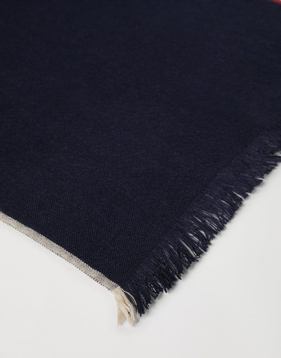Brunello Cucinelli Cashmere and cotton scarf with selvedge outlook