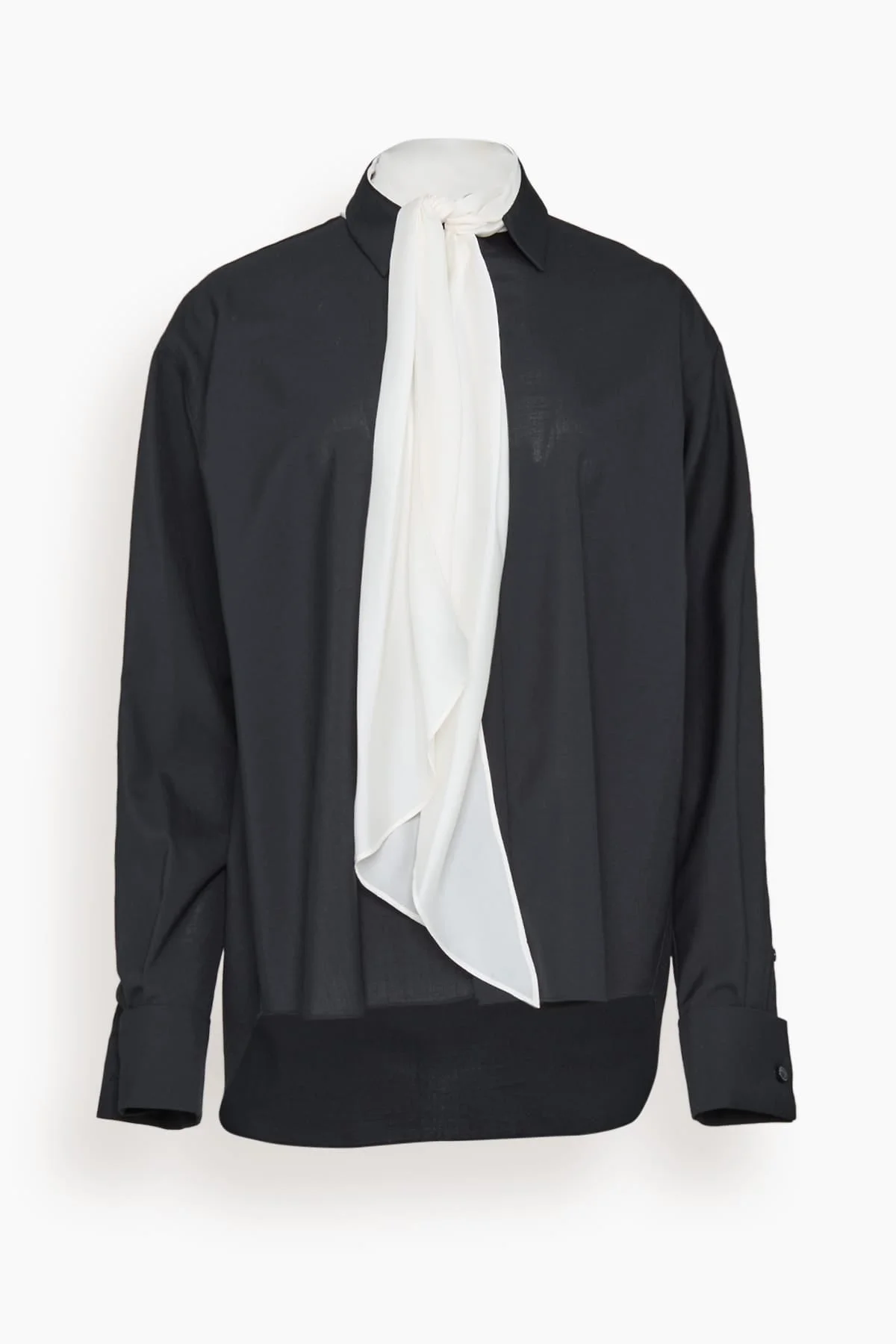 Suiting Shirt in Black - 1