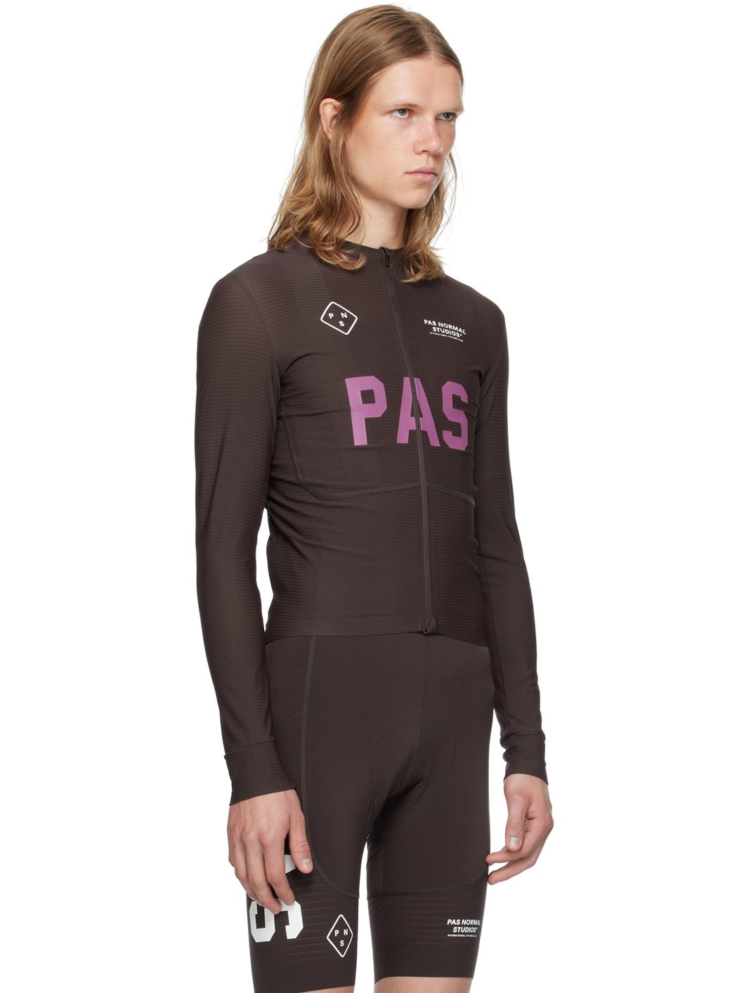 Burgundy PAS Mechanism Pro Long Sleeve Top - 2