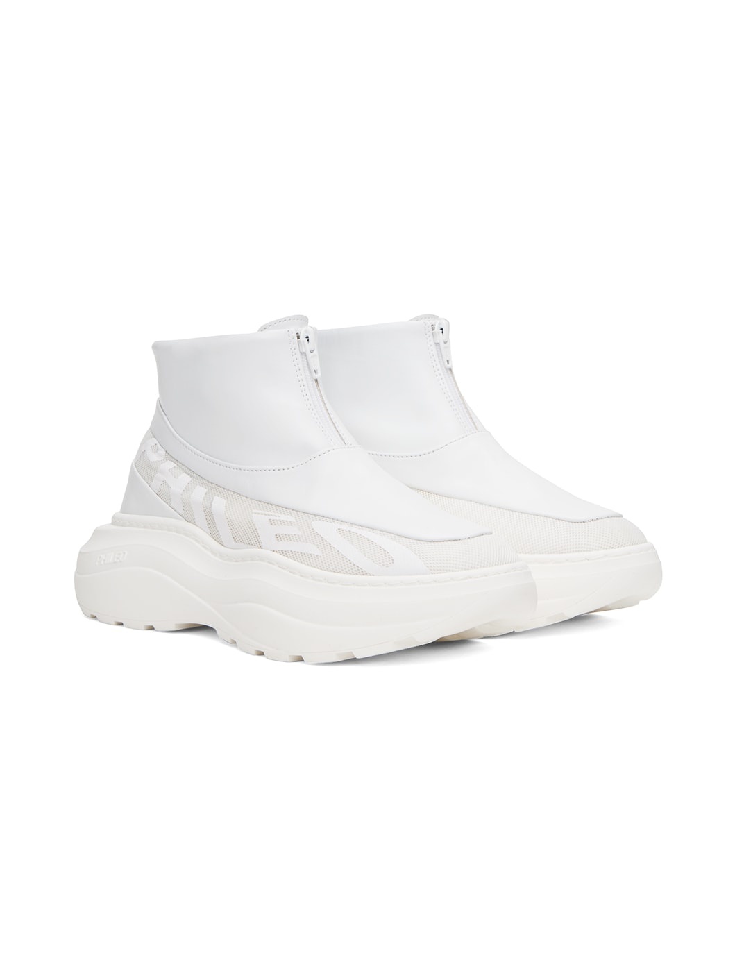 White Bonded Boots - 4