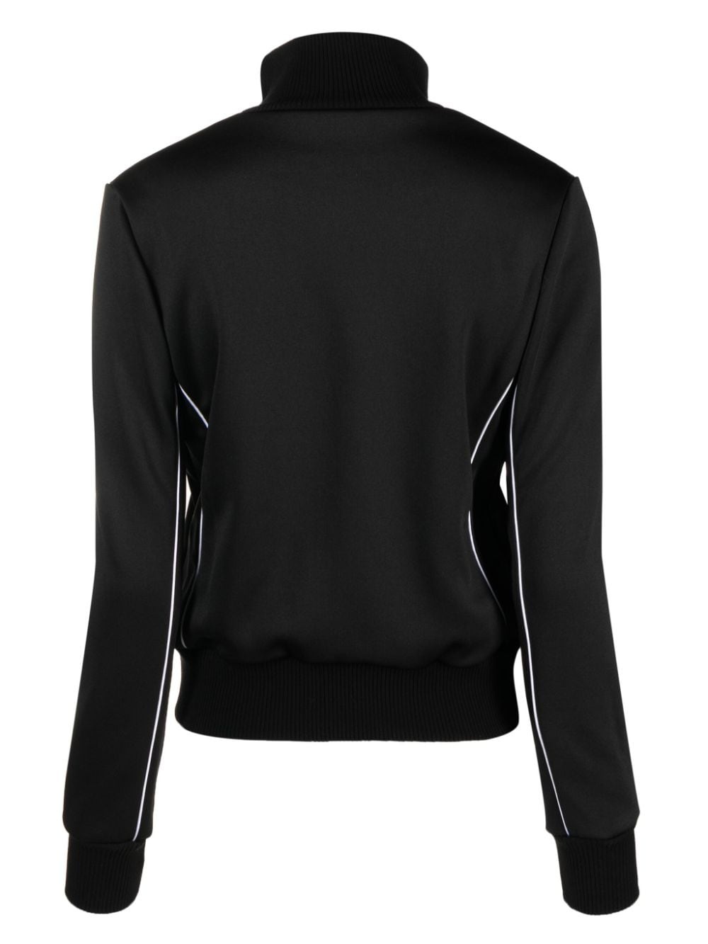 contrast-trim stretch-cotton track jacket - 2