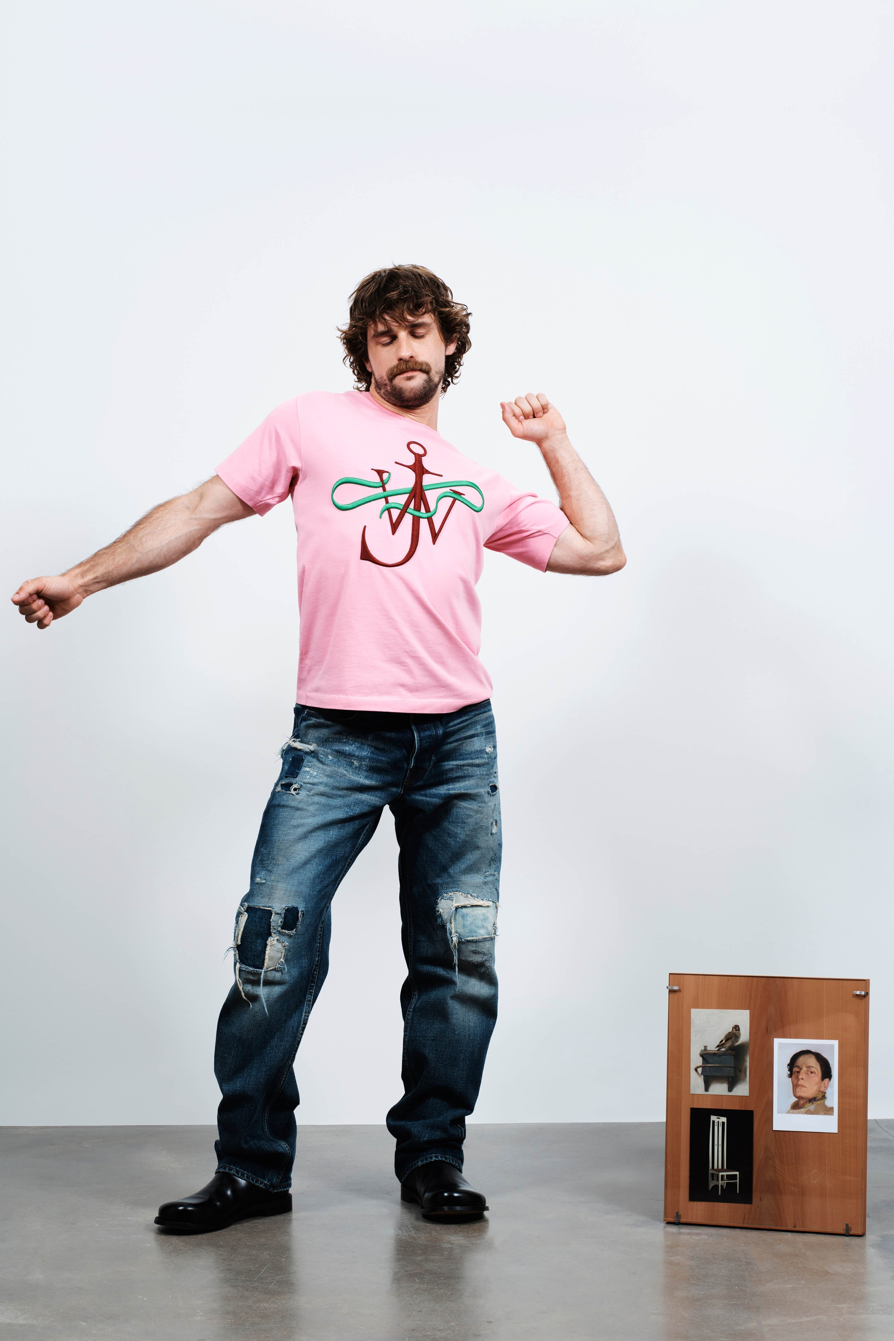 RIBBON ANCHOR T-SHIRT IN PINK - 5