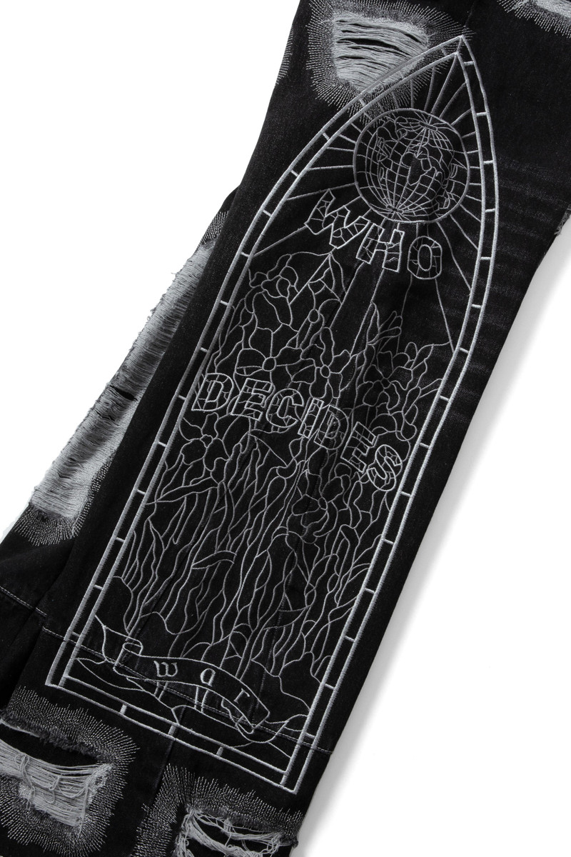 WHO DECIDES WAR Ultra Flare Window Denim outlook