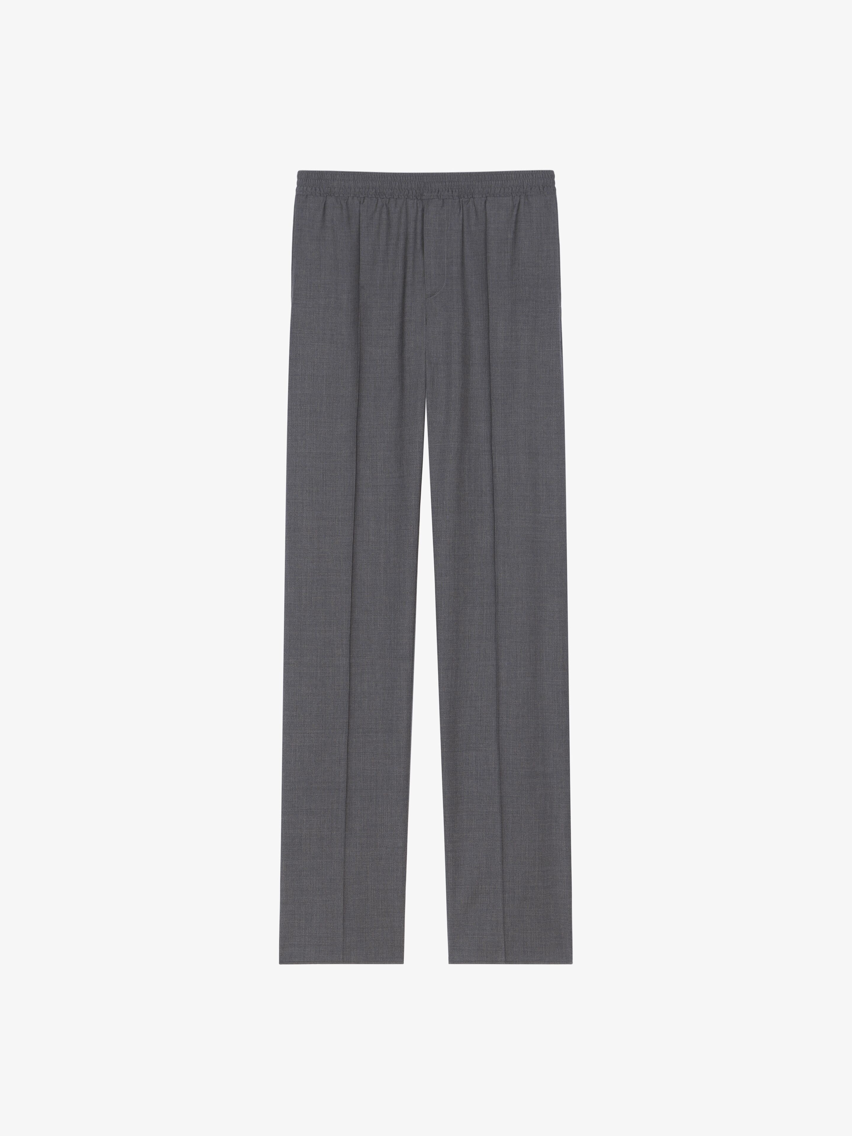 SLIM FIT JOGGER PANTS IN WOOL - 1