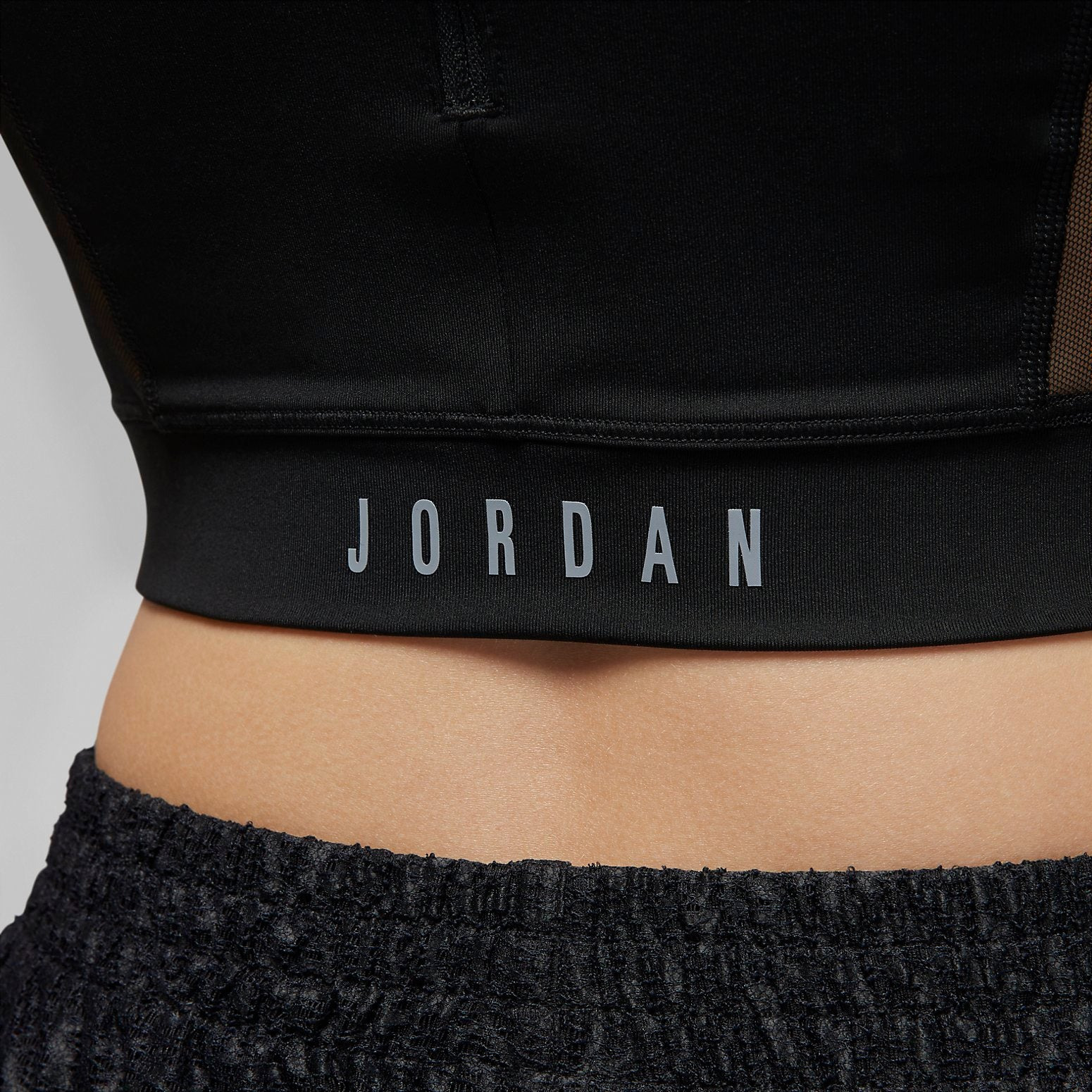 (WMNS) Air Jordan Sport Crop Top 'Black' DZ3235-010 - 3