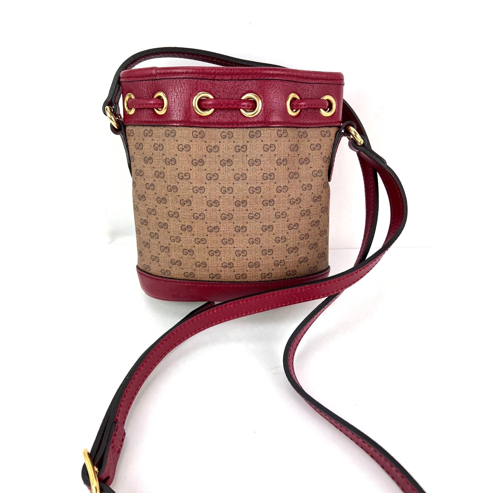 Gucci X Doraemon Vintage GG Supreme Mini Bucket Bag - 2