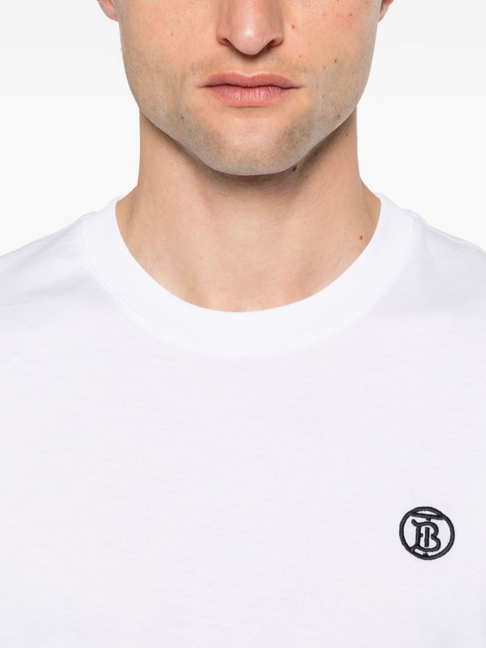 logo-embroidered organic cotton T-shirt - 5