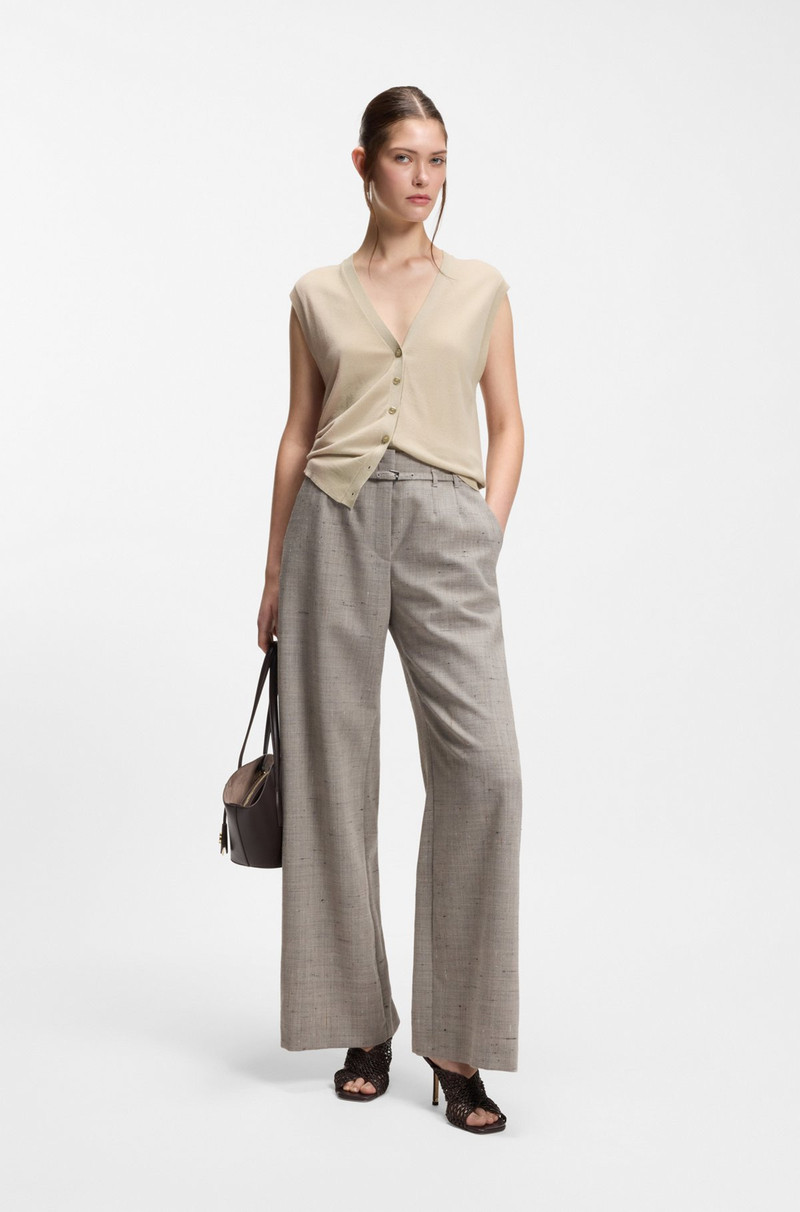 BOSS KNITTED VEST WITH MERINO WOOL outlook
