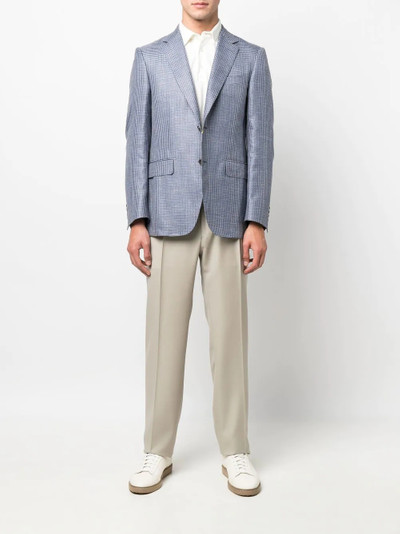 Canali houndstooth-pattern single-breasted blazer outlook