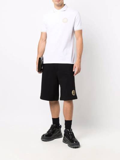 VERSACE JEANS COUTURE V-Emblem cotton polo shirt outlook