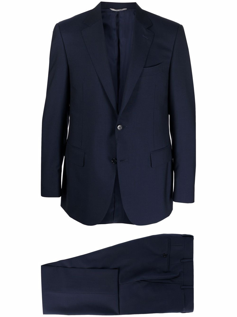 two piece single breasted suit 1