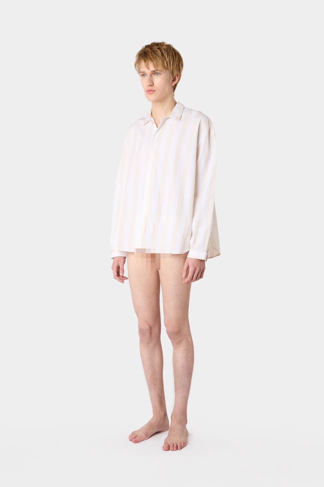 OVER SHIRT / white stripes - 3