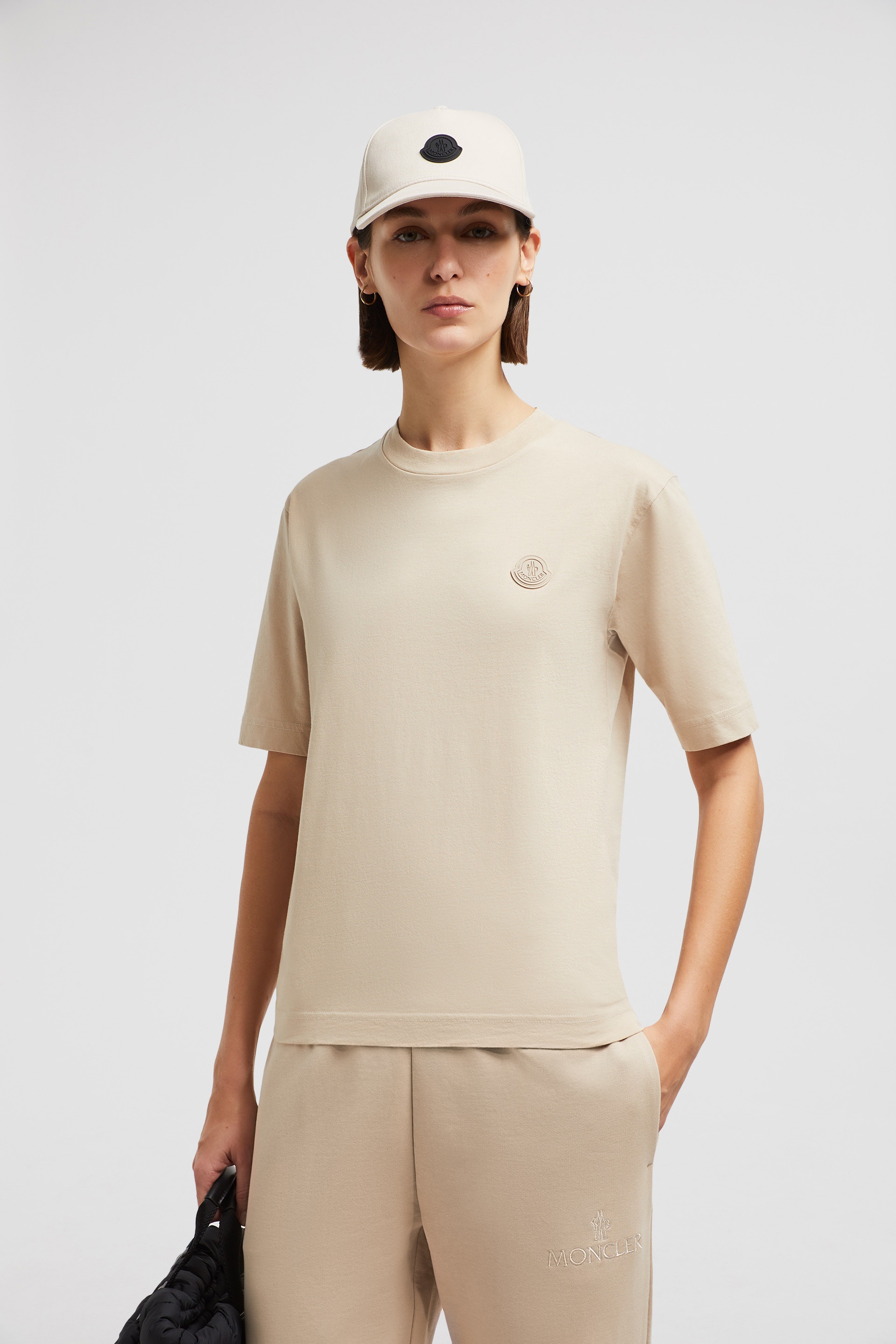Silicone Logo Patch Cotton T-Shirt - 2