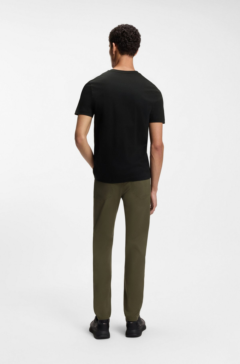 PORSCHE X BOSS MERCERIZED-COTTON T-SHIRT WITH REFLECTIVE BRANDING 5