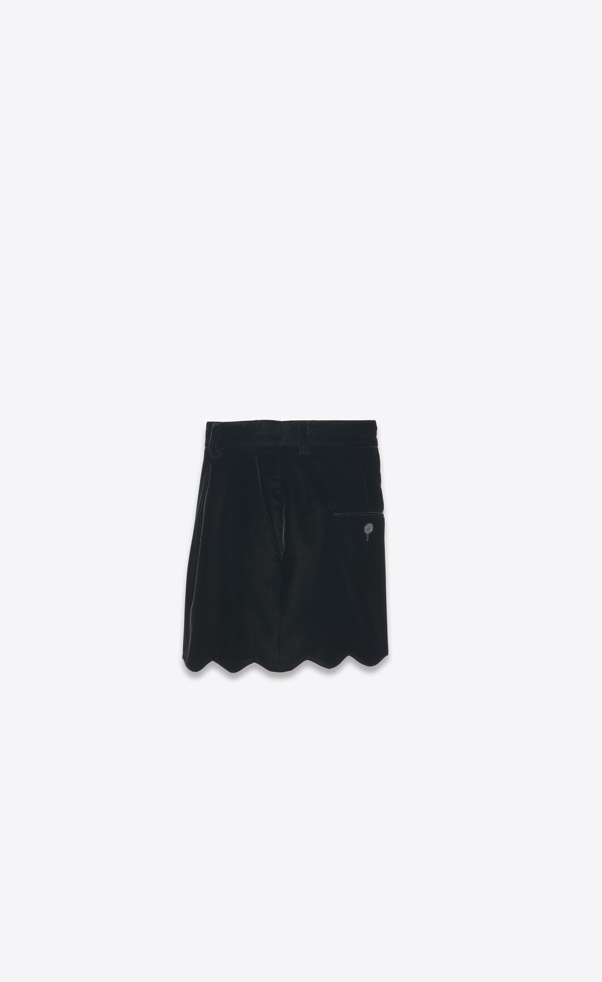 mini shorts in velvet - 2