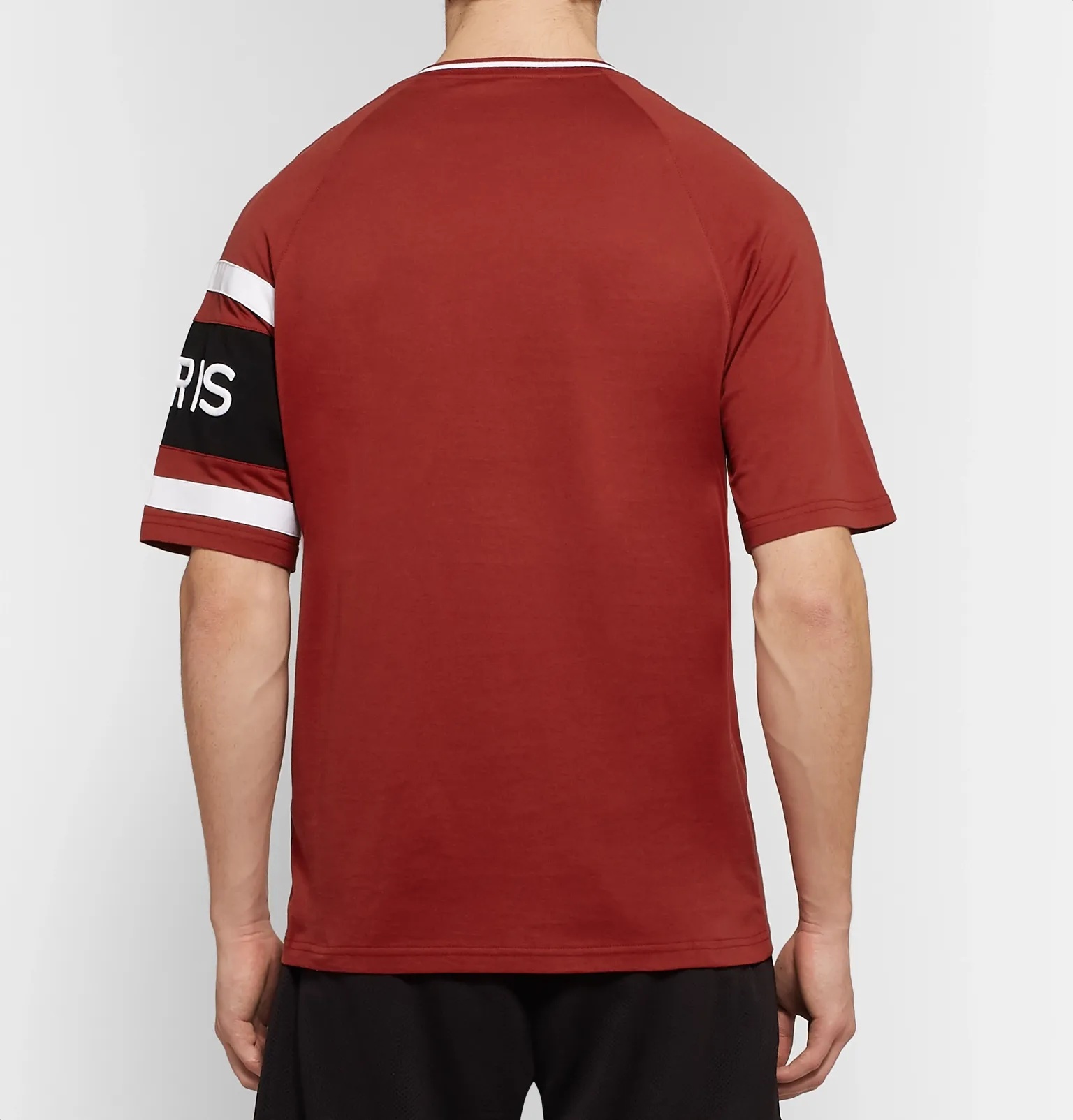 Logo-Embroidered Striped Cotton-Jersey T-Shirt - 5