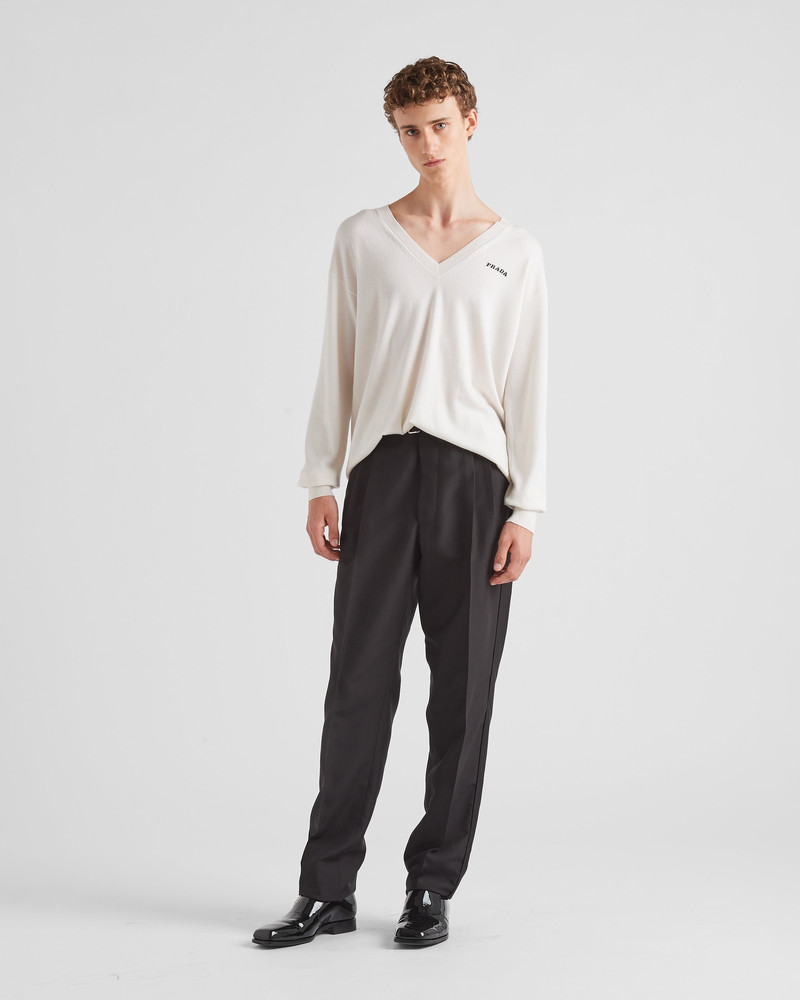 Prada V-neck cashmere sweater outlook