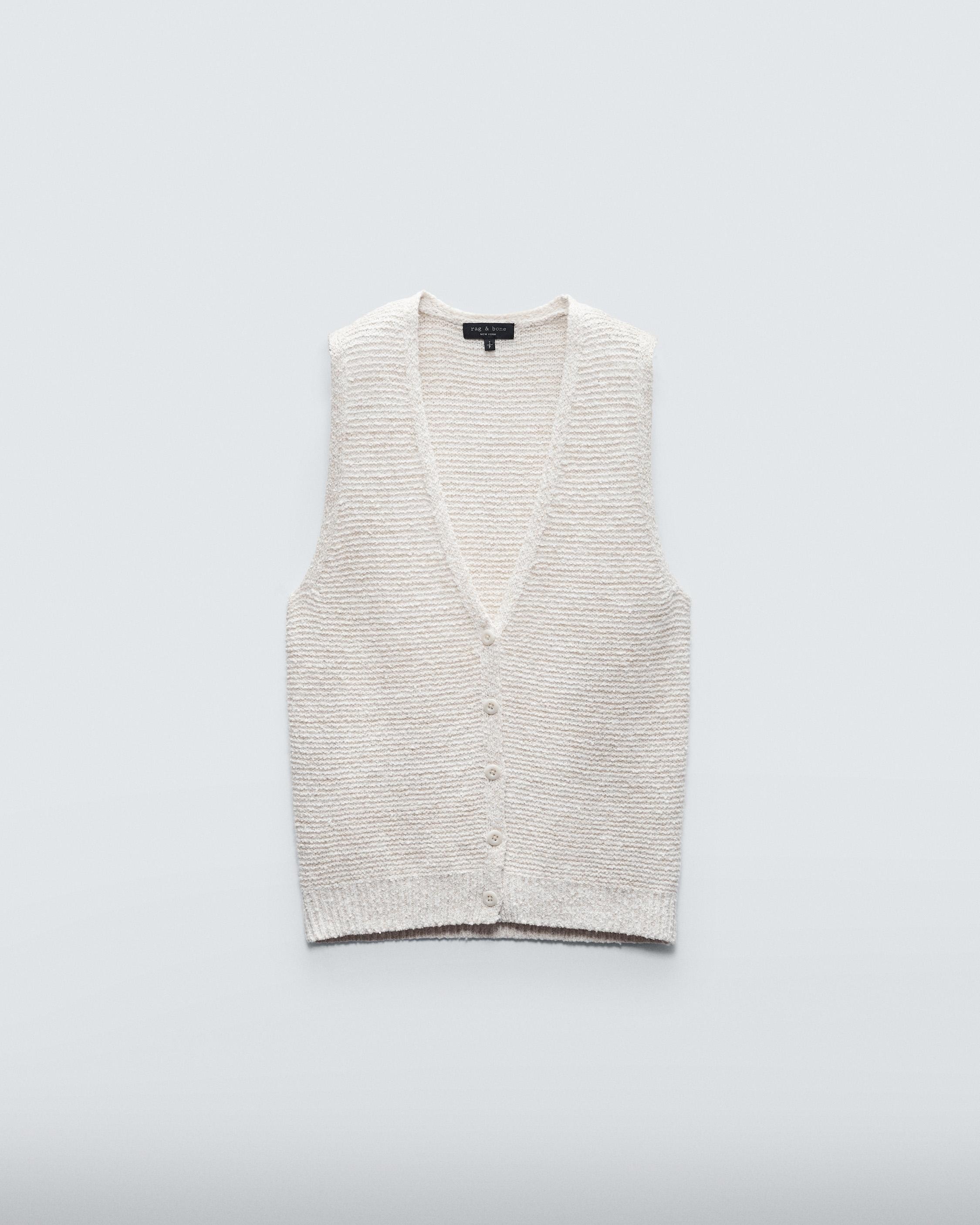 Jackie Cotton Linen Sweater Vest
Relaxed Fit - 1