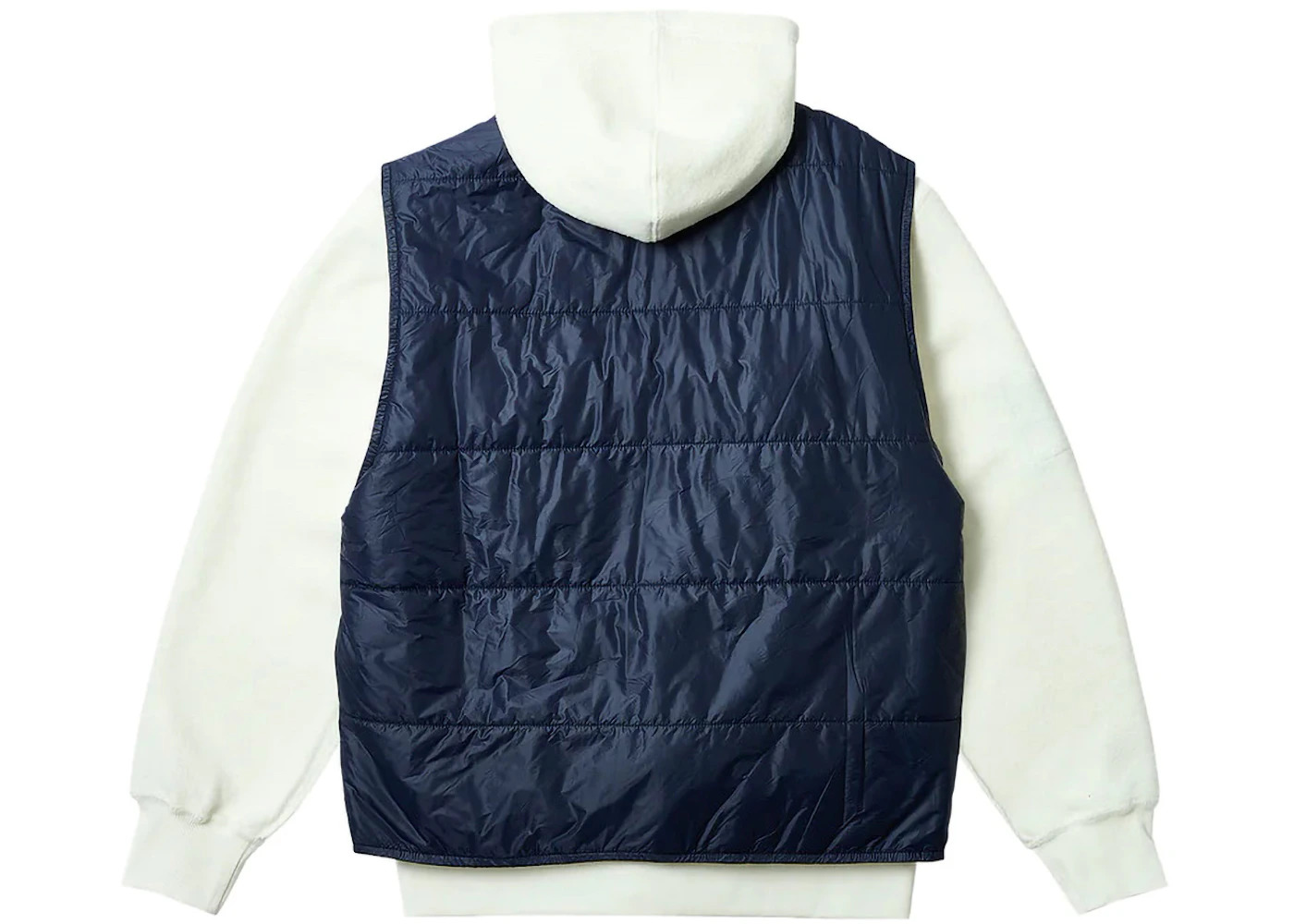 Palace Reversible Vest Hood Soft White - 2