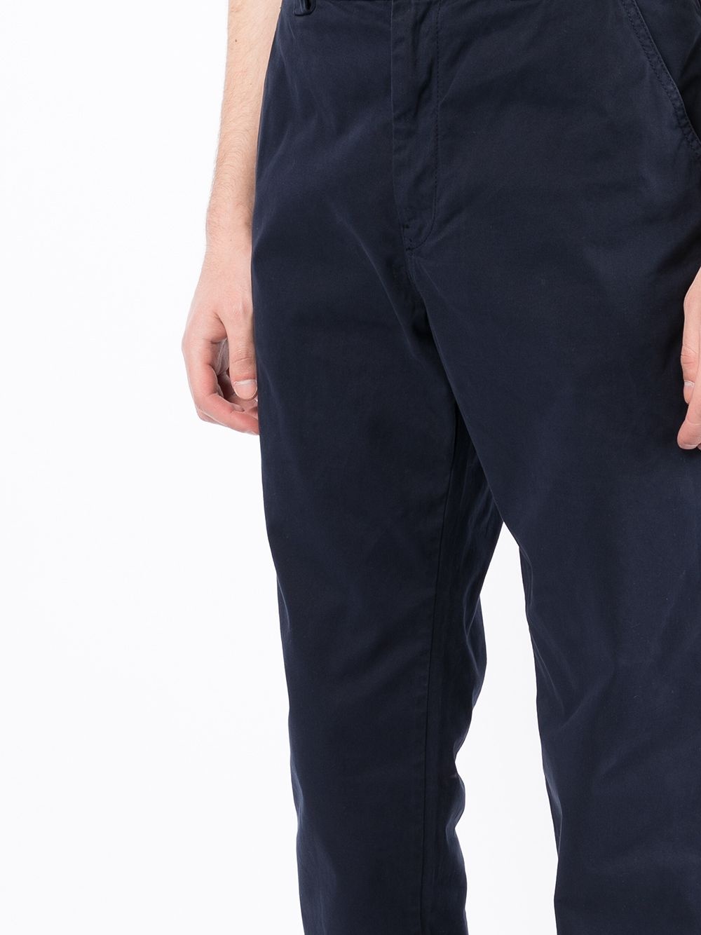 slim-fit logo-patch trousers - 5