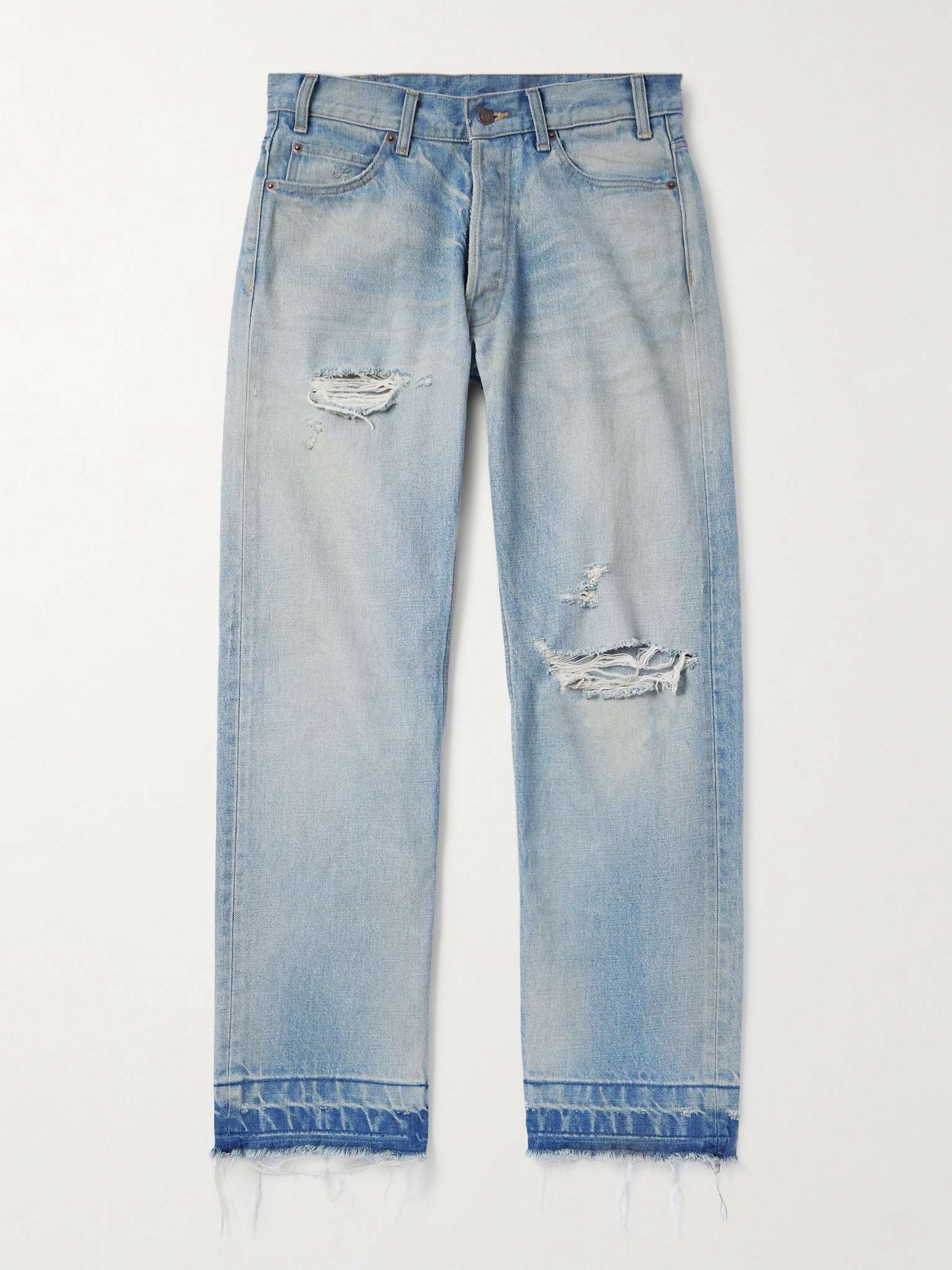 Wesley Straight-Leg Distressed Jeans - 1