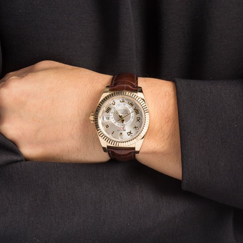 Rolex Sky-Dweller Ref 326138 Silver Roman Dial - 5
